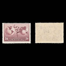 9234: Australia SG153 1s6d Dull claret 1934 Sc#C4 Mi126xX Mint MNH C£45