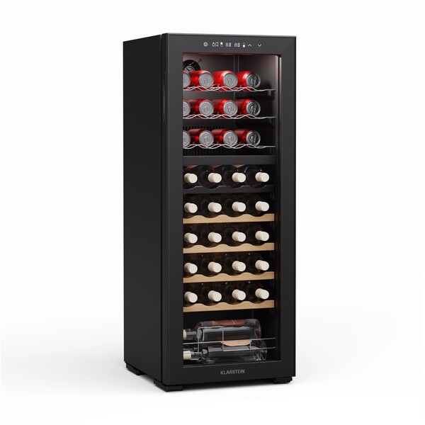 WeinküHlschrank 2 Zonen 2In1 Lagerschrank 36 Weinflaschen KüHlschrank 7 Regale-image