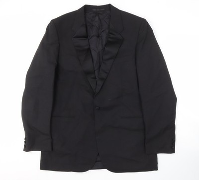 Anzugjacke Herren UK Größe 42 St Michael Regular Schwarz