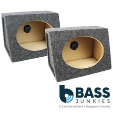 6X9G - Car Van Boat Pickup Truck Caravan Speaker Shelf Grey 6x9 MDF Boxes Pair