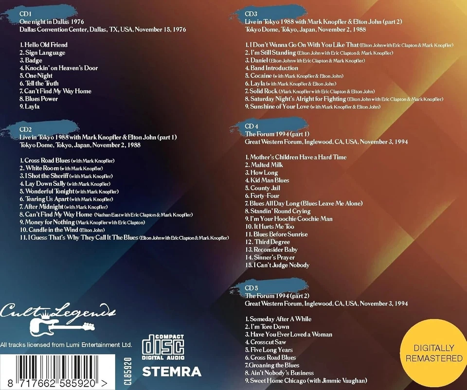 Eric Clapton - The Broadcast Collection 1976 – 1994 – 5 CD BOXSET - NEW . SEALED - Image 3 of 4