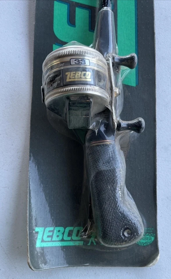 Vintage 1988 Zebco 33 Fishing Rod and Reel Combo Magnum Drag System - New - Image 3 of 4