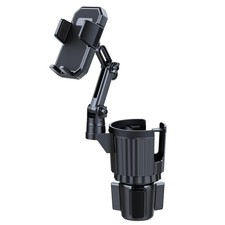Cup Holder Phone Mount for Car, Upgraded 2 in 1 Car Phone Mount with Adjustab...