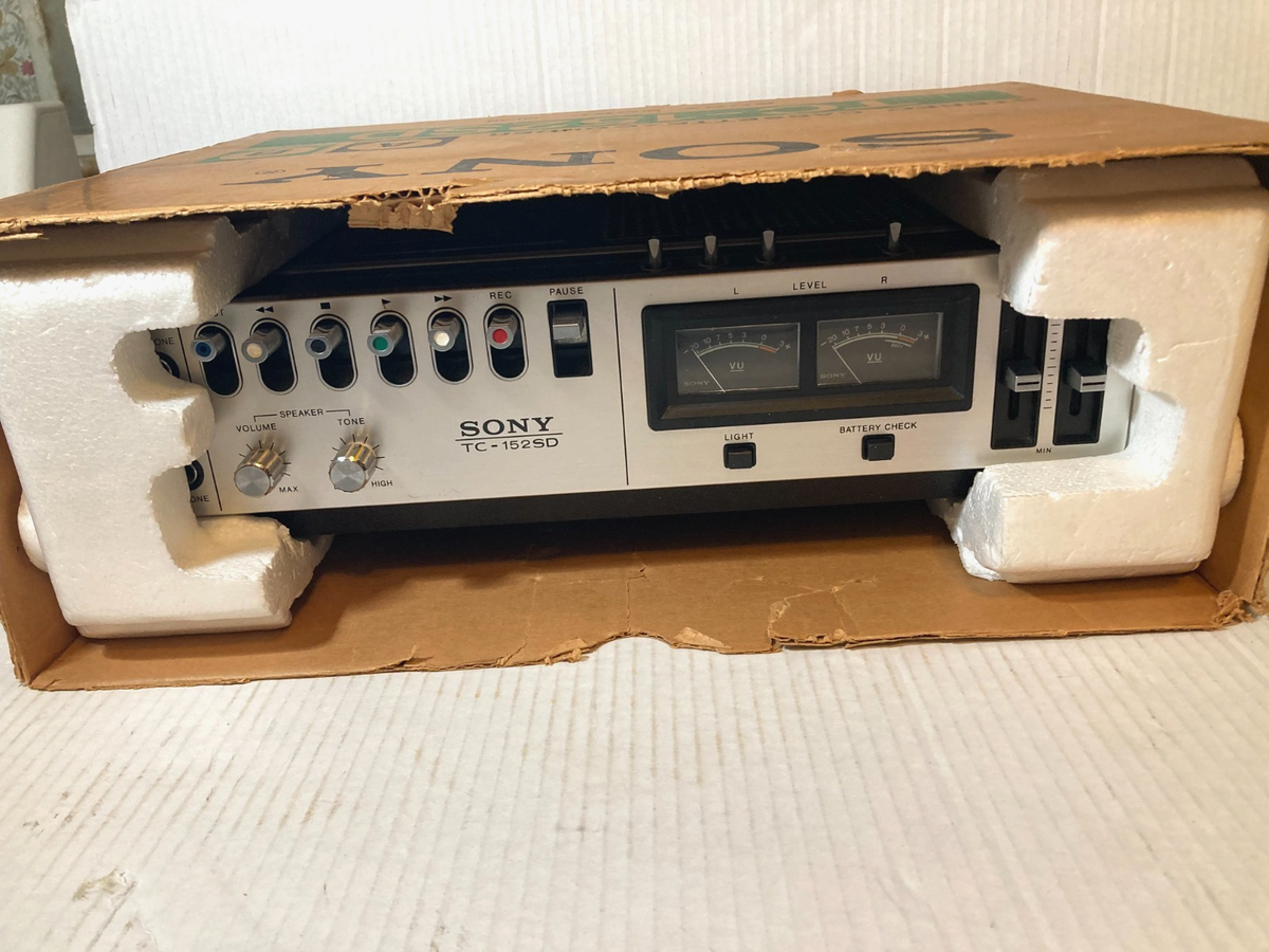 Vintage Sony TC-152 SD Stereo Cassette-Recorder Tested Excellent