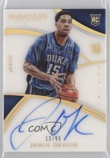 2015 Panini Immaculate Collegiate Rookie Numbers 13/99 Jahlil Okafor Auto 00ht