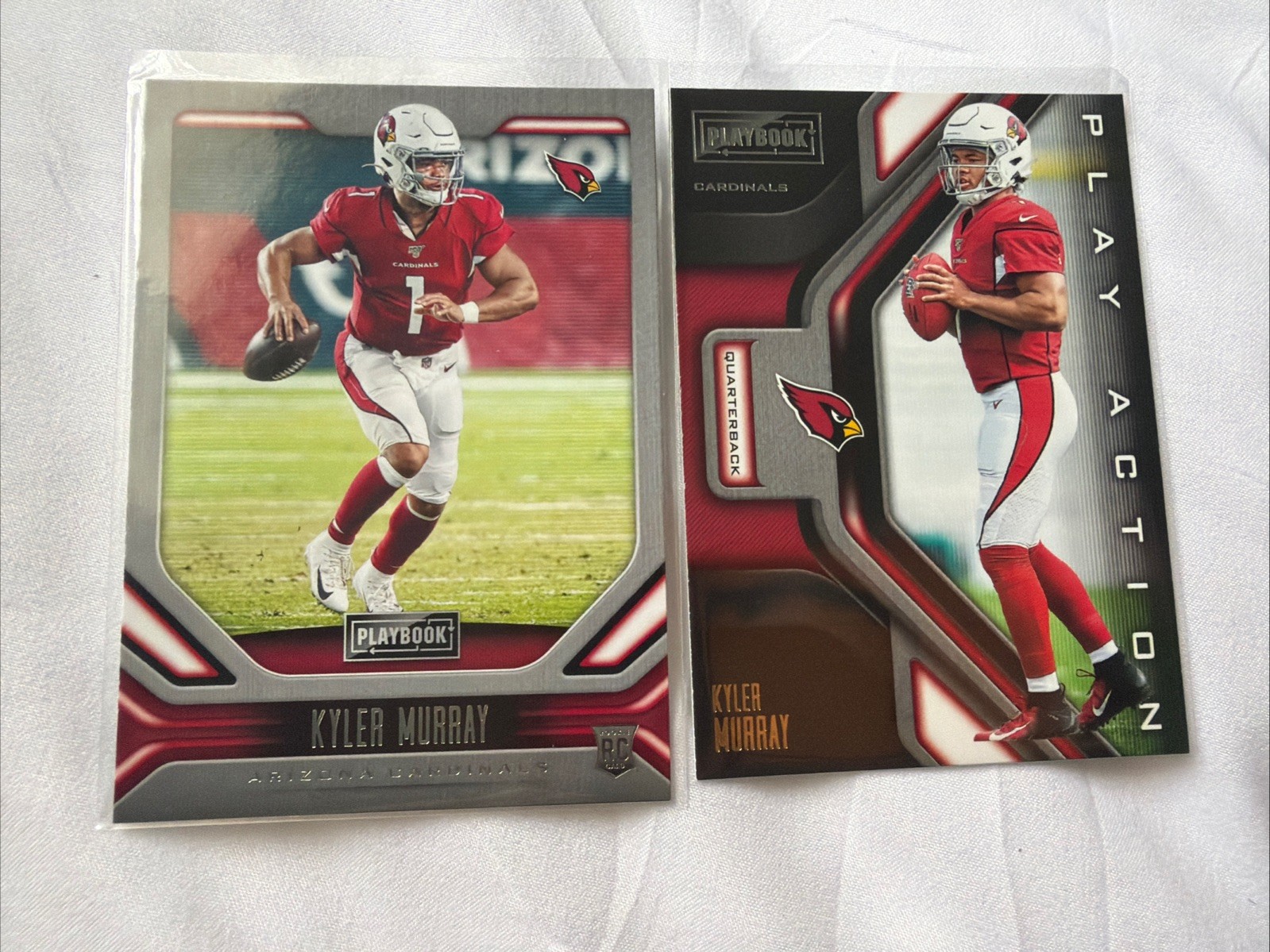 2019 Panini Playbook Kyler Murray Rookie #102 & Play Action Rc