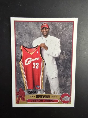 2003-04 Topps Draft Pick LeBron James #221 RC EXCELLENT CENTERING & CORNERS F&B