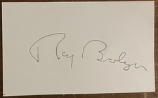 Ray Bolger Signed Autograph Signature Vintage Index Card