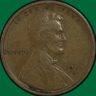 1917-D Lincoln Wheat Cent Very Fine VF Coin #50332