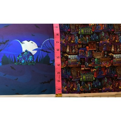 Haunted Mansion Hitchhiking Ghosts Inspired Panel 100% Cotton Woven Size 9.5 X18