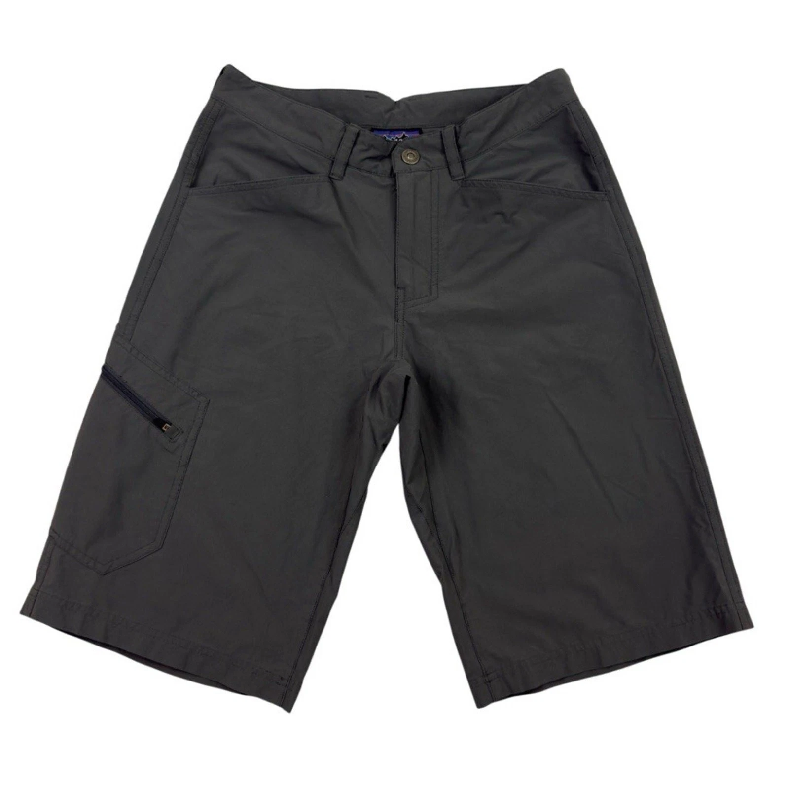 Patagonia Shorts Mens 30 Gray Quandary Stretch Nylon 12” Zip Pocket Hiking 57920
