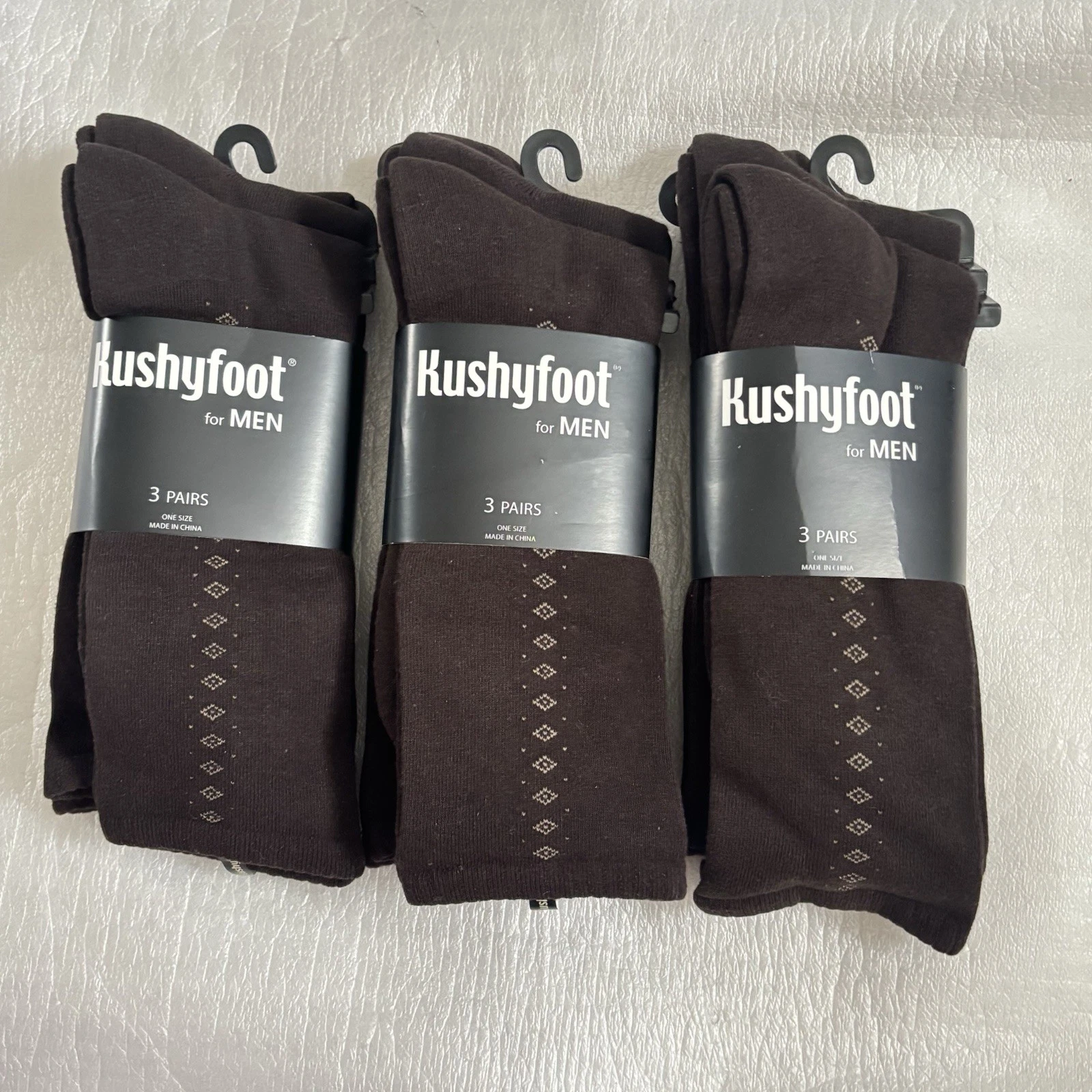 Mens 9 Pairs Kushyfoot Padded & Comfortable Dress Socks New