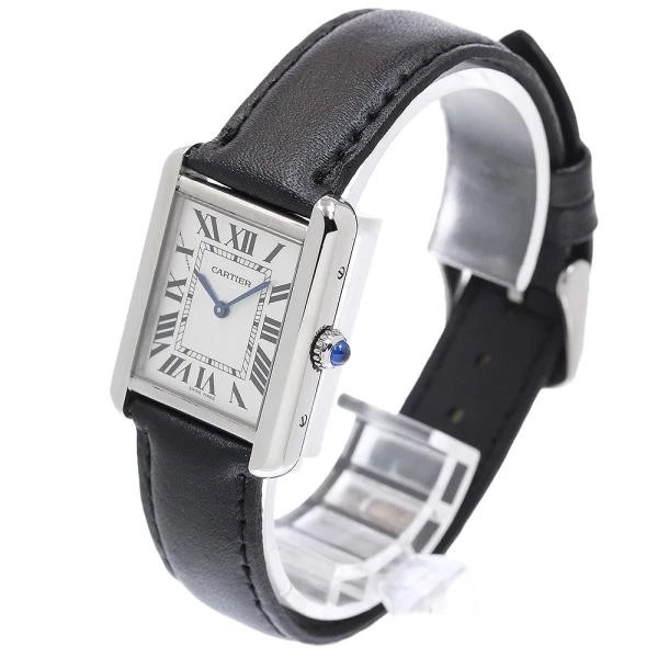 Cartier — Cartier Tank Solo SM W5200005 24mm SS Silver Dial Quartz Watch #C6704