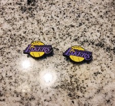 NBA Los Angeles LA Lakers&nbsp;Basketball Team Shoe Charms for Crocs Jibbitz 2 Pieces