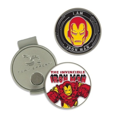Iron Man WinCraft Hutclip mit Ballmarkern Set - Neu