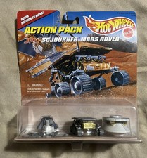 1996 Hot Wheels Mattel Action Pack Sojourner Mars Rover Lander Pathfinder Rove