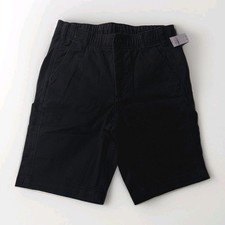 Gap Boy's Size 8 Black Utility Drawstring Shorts 5-pocket Elastic Waist  New
