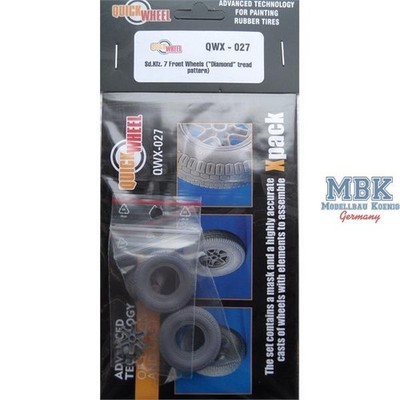 QuickWheel QWX027 Sd.Kfz.7 diamond tread pattern (Continental)