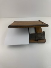 Vintage Wooden Paper Guillotine Cutter A4 Industrial Office Heavy Duty