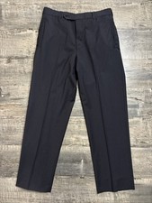 Prada Dress Pants Mens 48 Navy Pinstripe Italian Virgin Wool Luxury 30x30