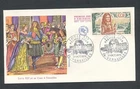 D440901 France Silk Cachet FDC Louis XIV & Cour a Versailles