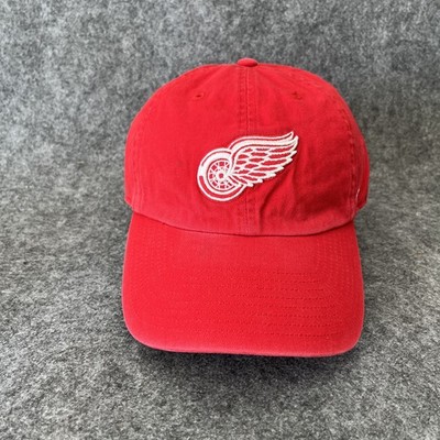 '47 Detroit Red Wings Clean Up Hat Red Strapback One Size NHL Vintage
