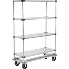 Nexel Stainless Steel Shelf Truck 48x18x69 1200 Pound Capacity