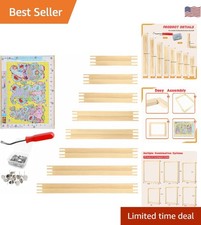 16 Pcs Lightweight Canvas Stretcher Bars   6 Sizes  40 Thumb Tacks Included