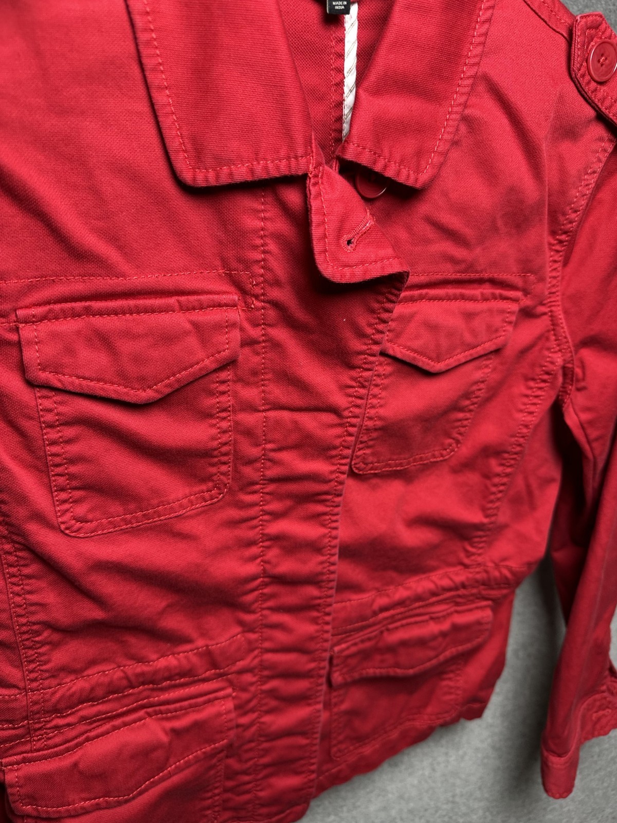 Talbots Medium Petite Red Jacket Lightweight Stre… - image 11