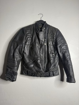 vintage Hein Gericke for Harley-Davidson black leather motorcycle jacket