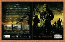 Ghost Recon PS2 Original 2001 Ad - UbiSoft Video Game Promo