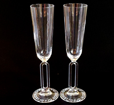 RIEDEL SOMMELIERS MILLENNIUM CHAMPAGNE FLUTES, Hand Made, Austria, 2PC