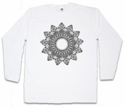 AZTEC STAR HERREN LANGARM T-SHIRT Indians Sign Culture Mayans Religion
