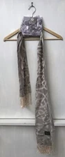 Celtic Ore Pashmina Scarf Taupe 28” x 67” NWT