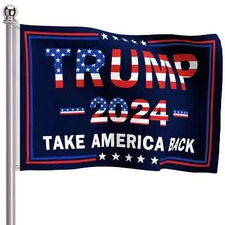 Trump 2024 Flag 3X5 FT President Trump Flag Take Back America Campaign Banner