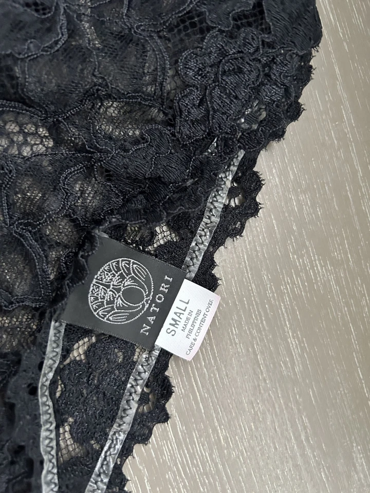Josie Natori for Saks Fifth Avenue, Set of 2 Lace Thongs, Size Small - Image 3 of 4
