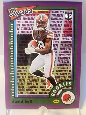 2022 Panini Classics David Bell #178 Rookies Timeless Tributes Purple /50 (RC)