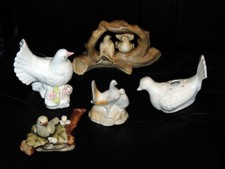 Unique  Ceramic  Dove Bird Ornament Collection (&pound;3 Each)