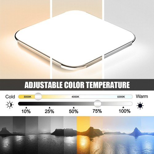 Square LED Lamp Ceiling Light Chandelier Bathroom Bedroom Pendant Wall Lights UK - Picture 11 of 19