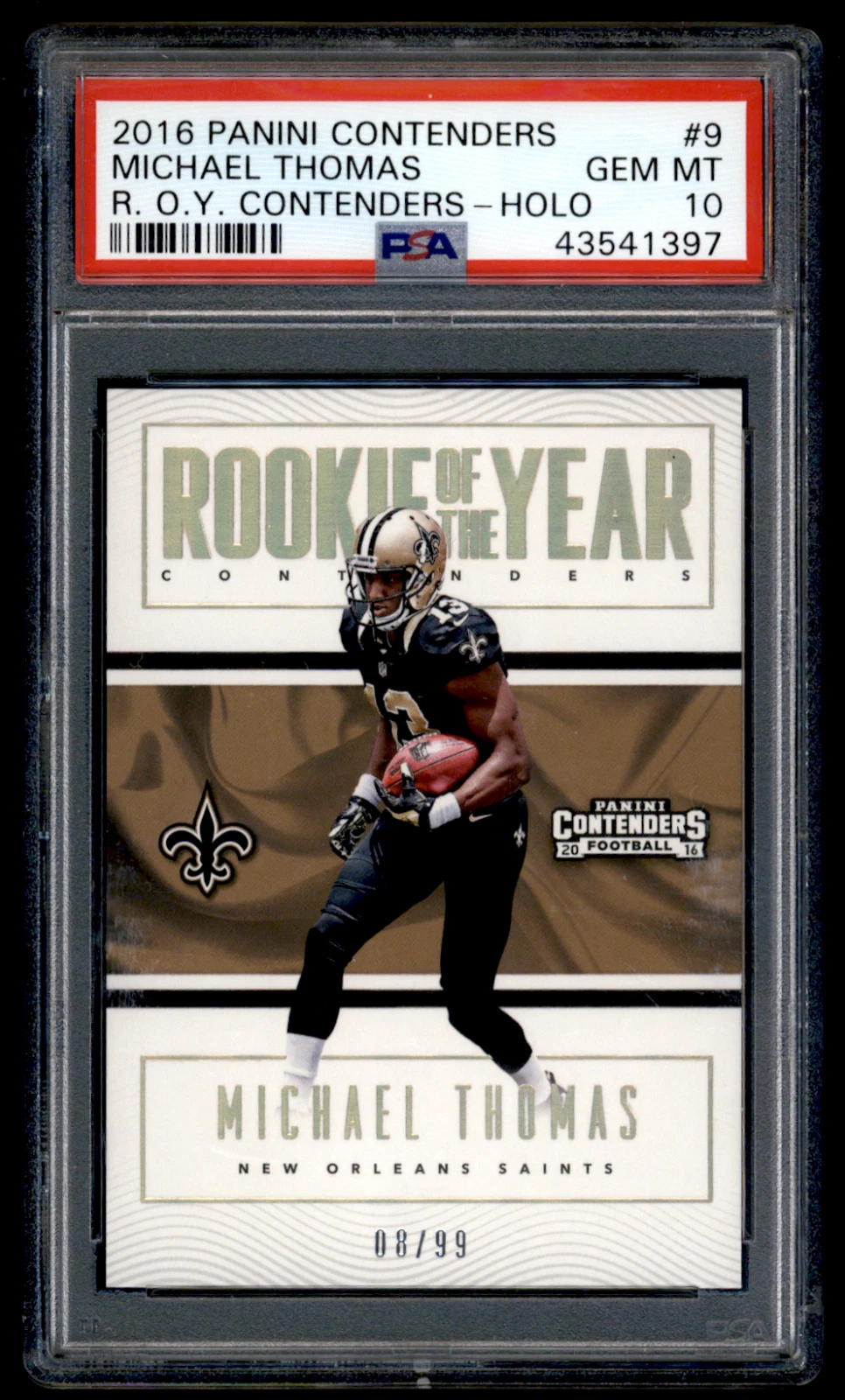 Michael Thomas Panini Contenders Rookie of the Year Contenders #9 Holo