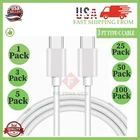USB-C to USB C Type-C Fast Charging Data SYNC Charger Cable Cord 2A 3FT/6FT LOT