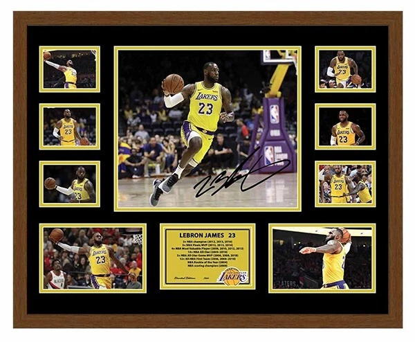 LEBRON JAMES LA LAKERS SIGNED PHOTO LIMITED EDITION FRAMED MEMORABILIA - image 4 of 4