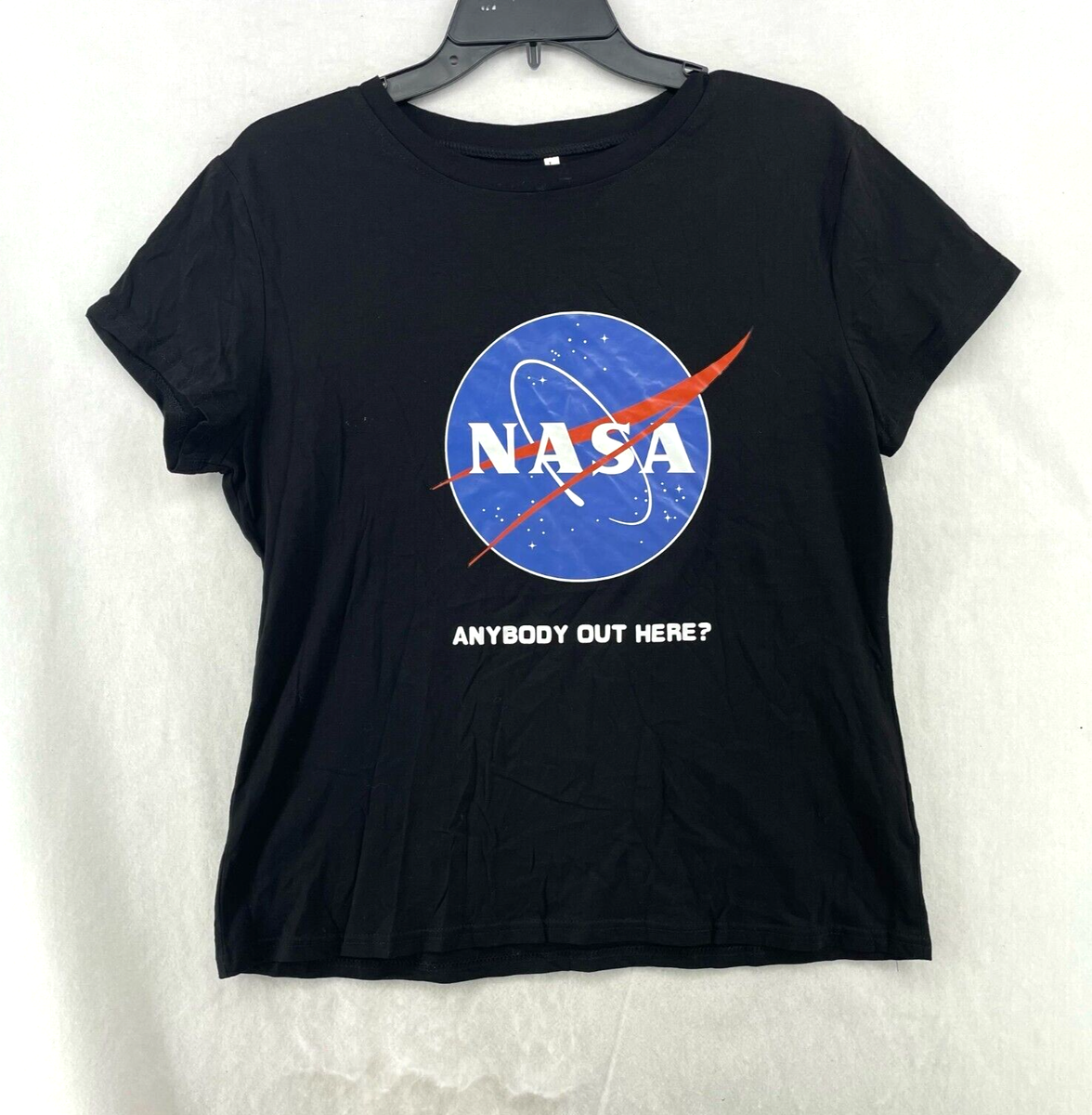 Nasa Logo T Shirt Nasa Shein SHEIN Women's Sz L Blue NASA