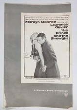 Vintage The Prince and the Showgirl 1957 Movie Pressbook Campaign Marilyn J6288