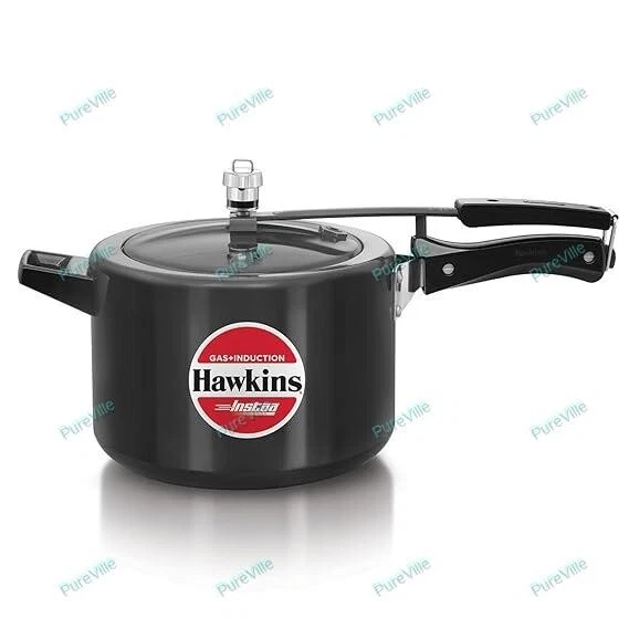 Hawkins 5 Litre Instaa Pressure Cooker, Induction Inner Lid Cooker, Tall Body Co