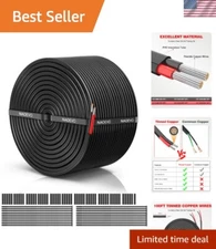 Versatile 100FT 18 AWG Flexible Electrical Wire for LED, Automotive & Marine Use