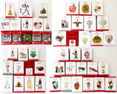 Hallmark  Keepsake Lot of 51 Ornaments  2012 to 2020  See List Photos of Actual