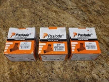 3 Boxes PASLODE 3/4" 16 Gauge Straight Finish Nails  = Qty 15,000 Part# 095201