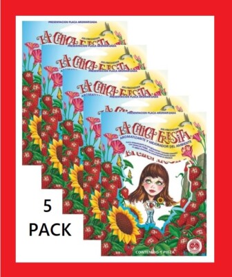 5 Pack Mexico La Chica Fresita Air Freshener - Strawberry,   oem