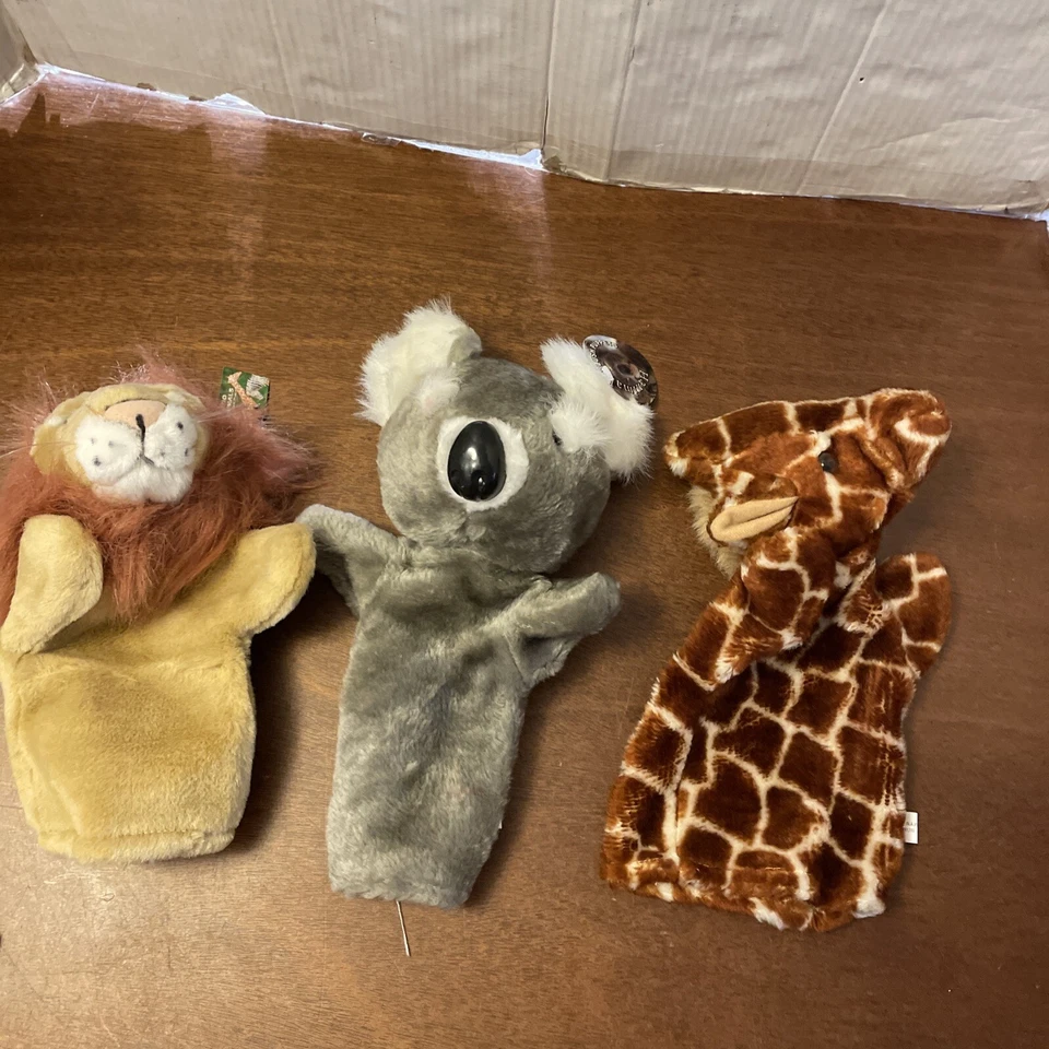 Lot Of 10 Animal & Other Hand Puppets Big Bird, Store, Caltoy  - Image 4 of 4